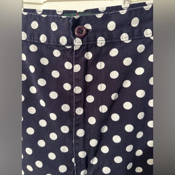 J. CREW Men’s 36 Oarsman 9” Relaxed Chino Short Navy Blue Polka Dot 90’s Inspo - Picture 3 of 13